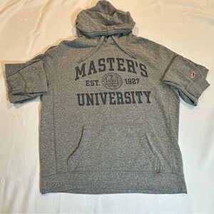 Master’s University Long Sleeve Hoodie | Size L | Gray Graphic Sweatshirt